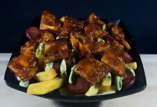 Salchipapa Jack Daniels