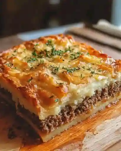 Torta de Carne con Arepa