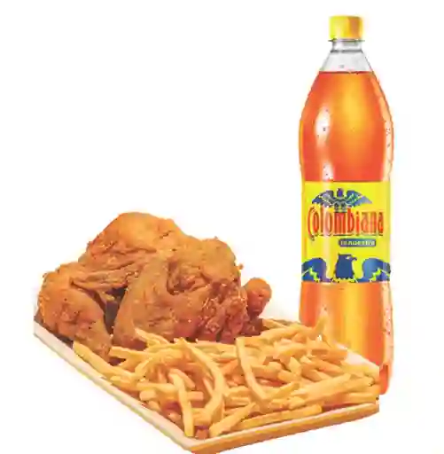 Pollo y Medio Broaster con Bebida