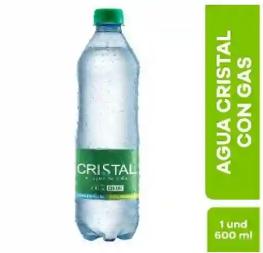 Agua Cristal con Gas 600ml
