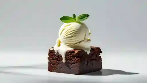 Browni con Helado