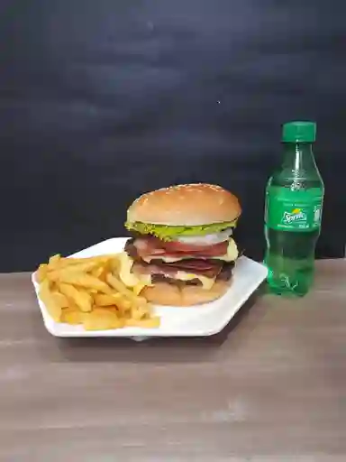 Hamburguesa Doble Carne con Tocineta