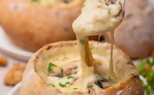 Fondue de Quesos y Champiñones