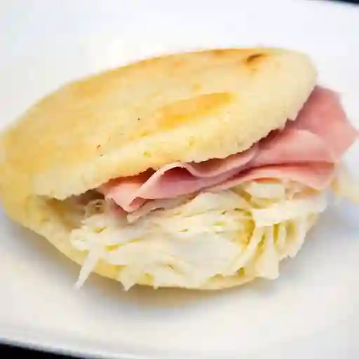 Combo Arepa de Jamon y Queso