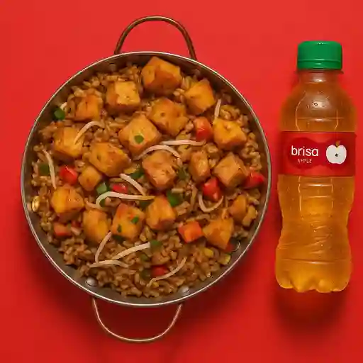 Combo Arroz Frito Especial para 1 + Agua Brisa Manzana 280 ml