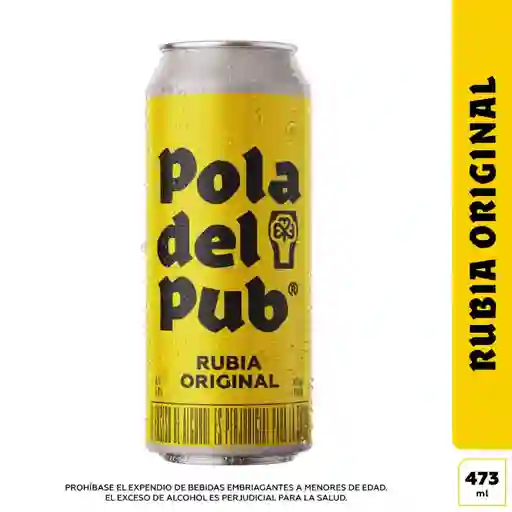 Pola del Pub Cerveza Rubia Original 473 ml
