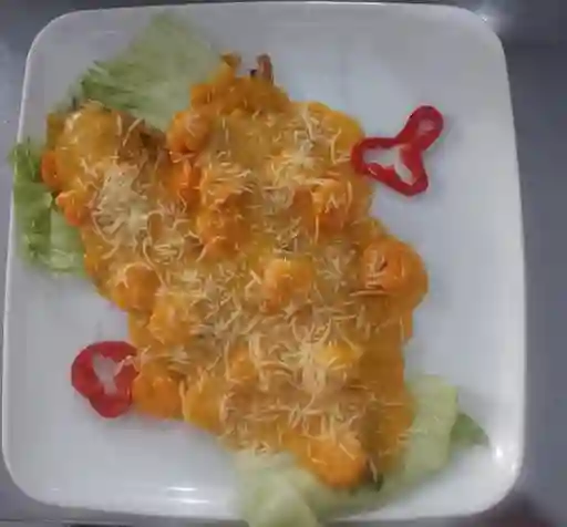 Chuleta de Filete de Robalo con Camarones