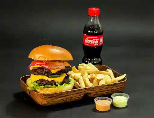 Hamburguesa Doble Porción en Combo