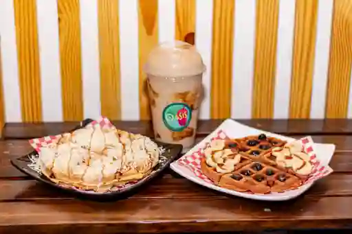 Waffle con 1 Malteada Clásica