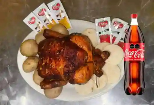 Pollo Entero Asado Coca Cola 1.5 Lt