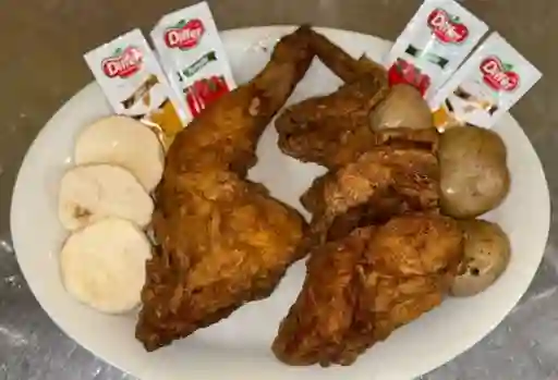 Medio Pollo Apanado