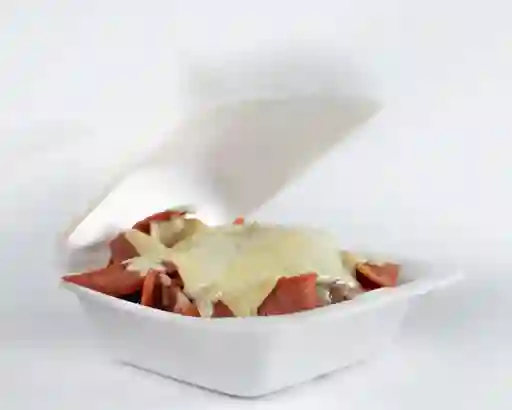 Salchipapa Gratinada Chica
