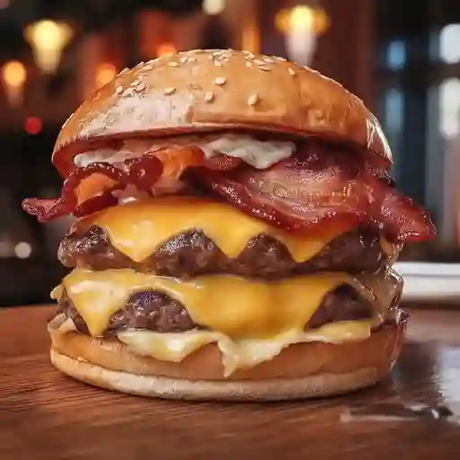 Hamburguesa Clasica Doble Carne