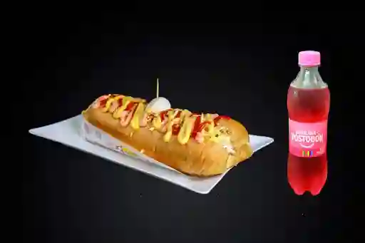 Combo 3 Perro Sencillo +Gaseosa 400 Ml