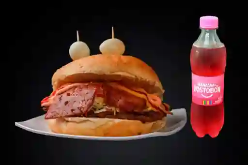 Combo 1 Hamburguesa Sencilla Gaseosa 400 Ml