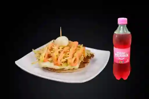 Combo 10 Arepa Burger Gaseosa 400 ml
