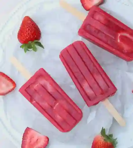 Paletas de Agua Fresa