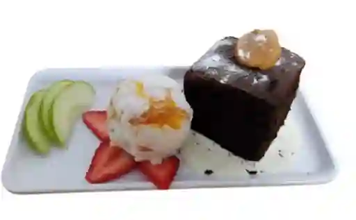 Brownie con Helado