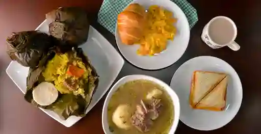 Caldo y Tamal