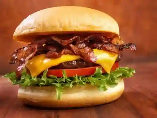 Hamburguesa con Tocineta + Bebida de la Casa
