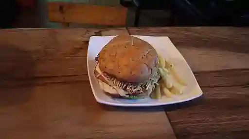 Hamburguesa con Papa Sencilla