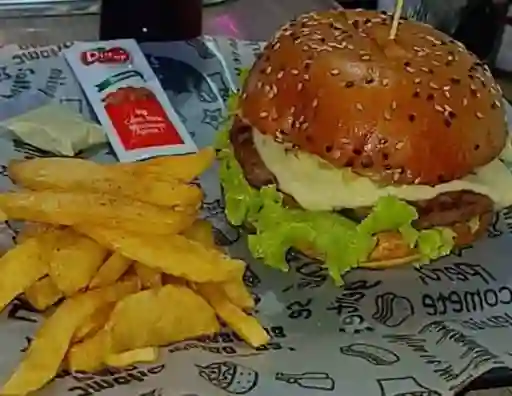 Hamburguesa Tradicional Papas Francesas