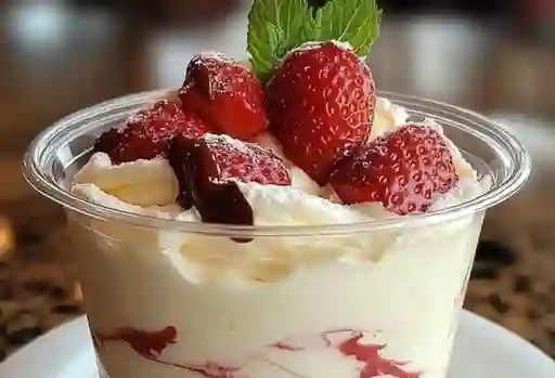 Fresas con Crema Mediana