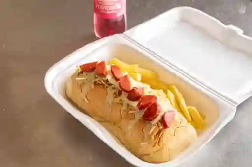 Dos Choriperros + Papas + Gaseosas