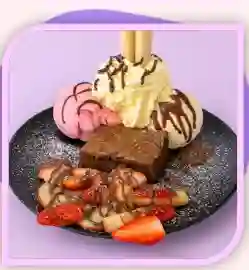 Brownie con Helado