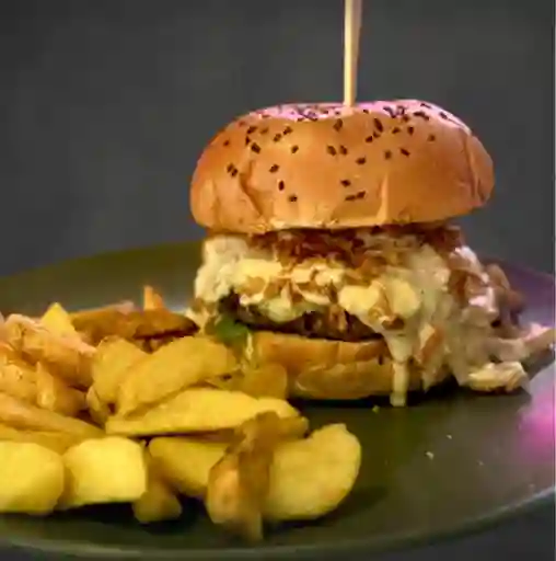 Hamburguesa Pollo Con Champiñon