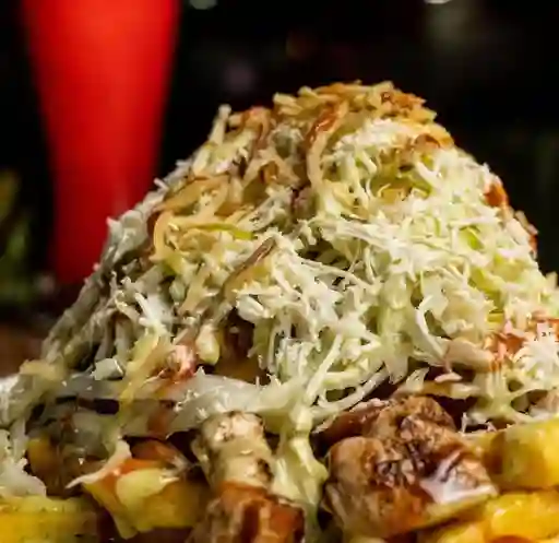 Salchipapa Pollo Ranchera