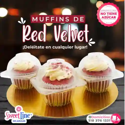 Muffin de Red Velvet