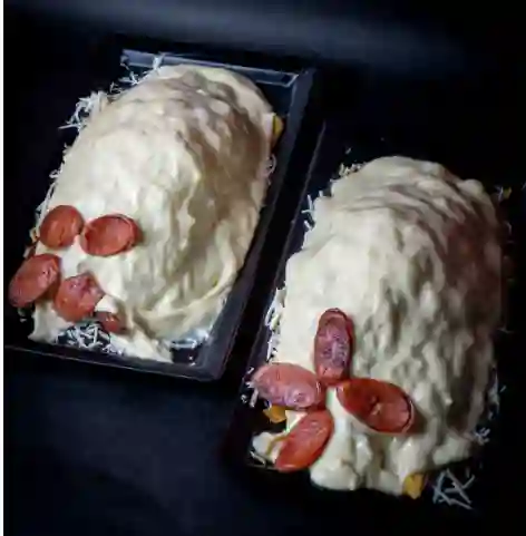 2 Choripapas Gratinadas