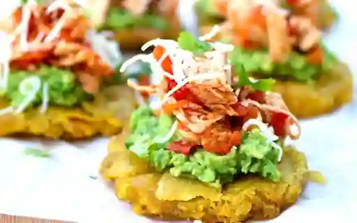 Patacones con Pulled Pork