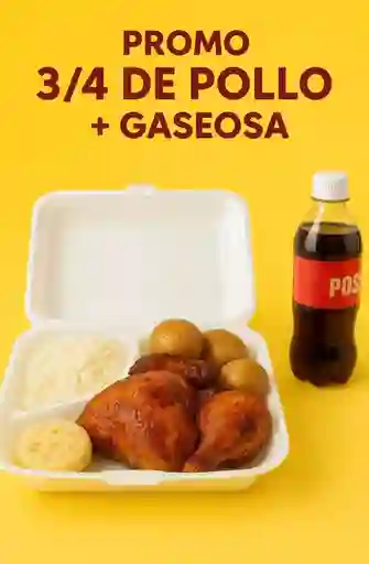 Disfruta 3/4 de Pollo (6 Presas Jugosas)