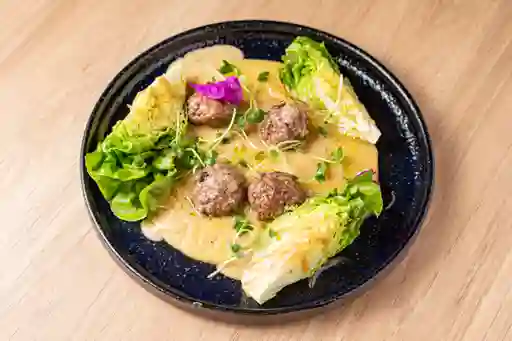 Puré Cremoso Albondigas