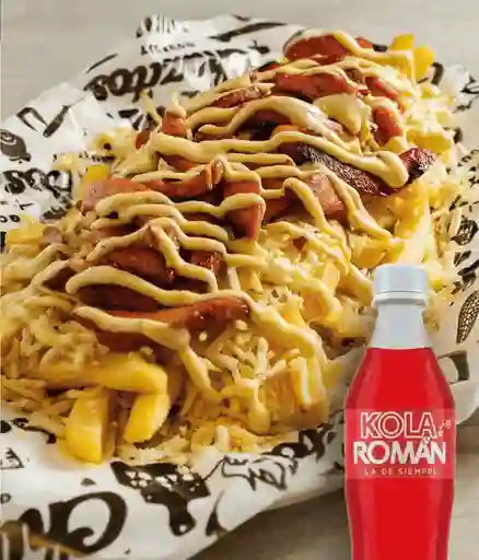 Salchipapa Sencilla + Kola Roman 400ml