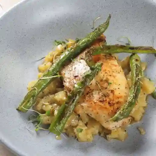 Suprema Sous Vide con Papa Rissotada