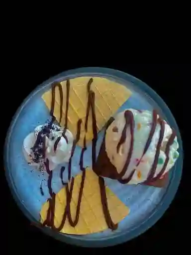 Brownie con Helado
