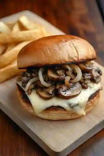 Hamburuesa con Champiñón