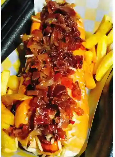 Perro con Salchicha Suiza