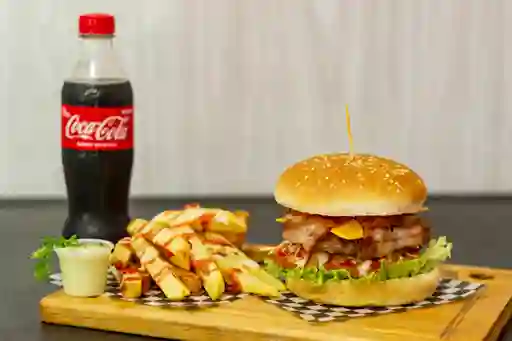 Combo Hamburguesa De Res Manantial