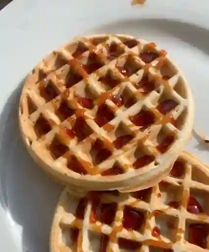 Waffle con Helado 2 Personas