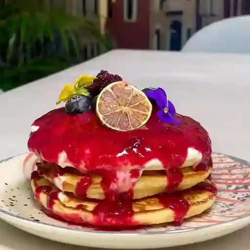 Pancakes de Yogurt y Fruta