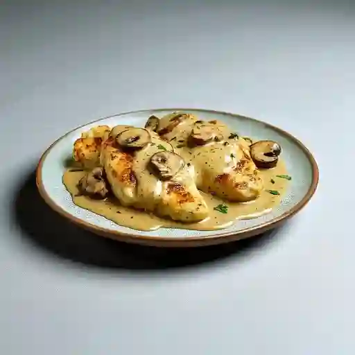 Pechuga en Salsa de Champiñones