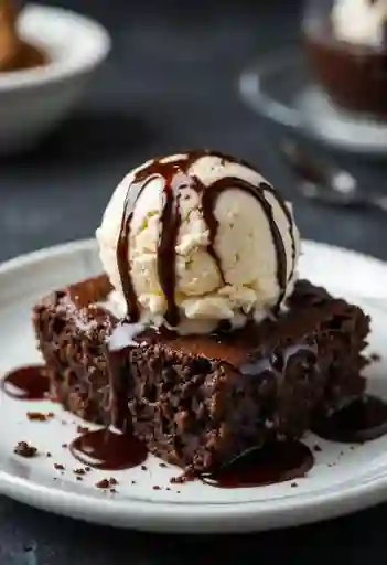 Brownie con Helado