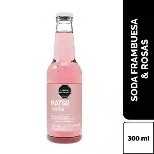 Soda Hatsu Frambuesa Rosas 300Ml