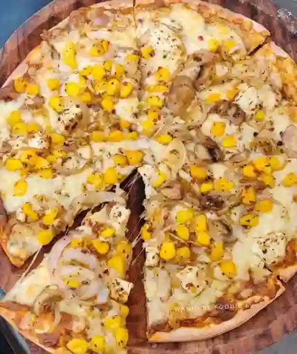 Pizza de Pollo y Maiz