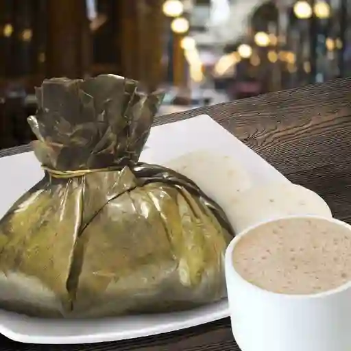 Tamal con Chocolate