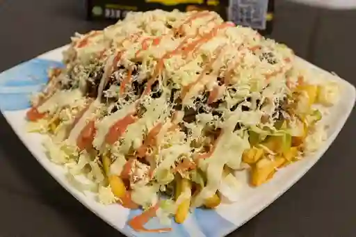 Salchipapa Lomito de Res